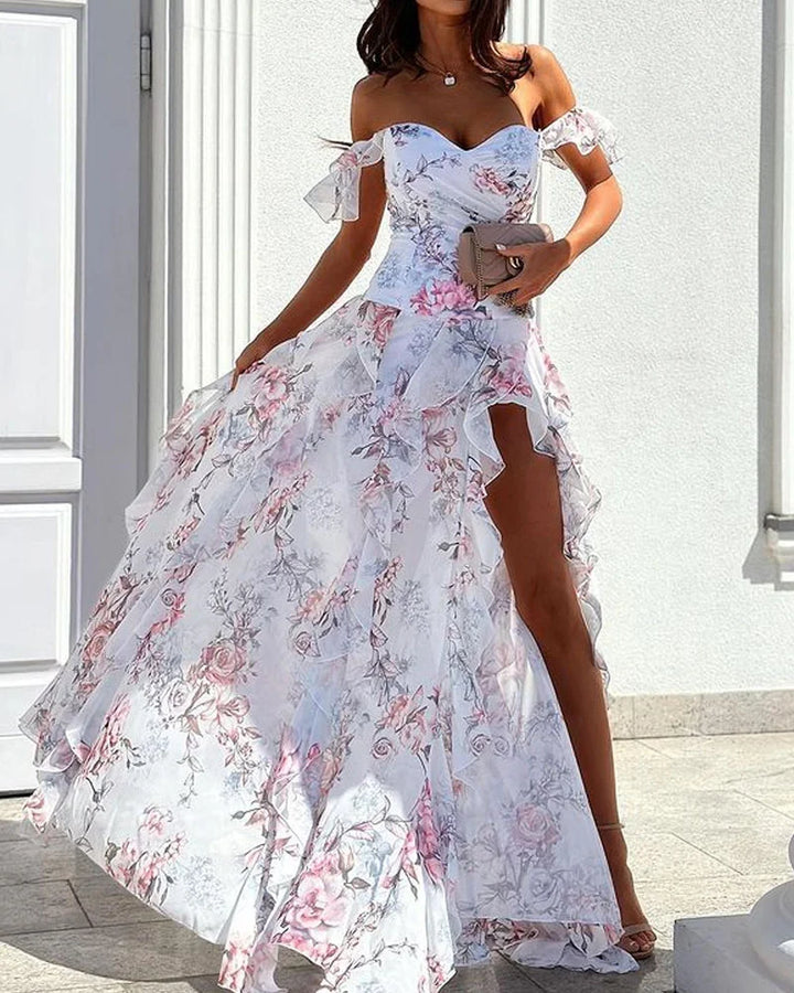 Mirla | Elegant Blommig Klänning-Eva Jonsson