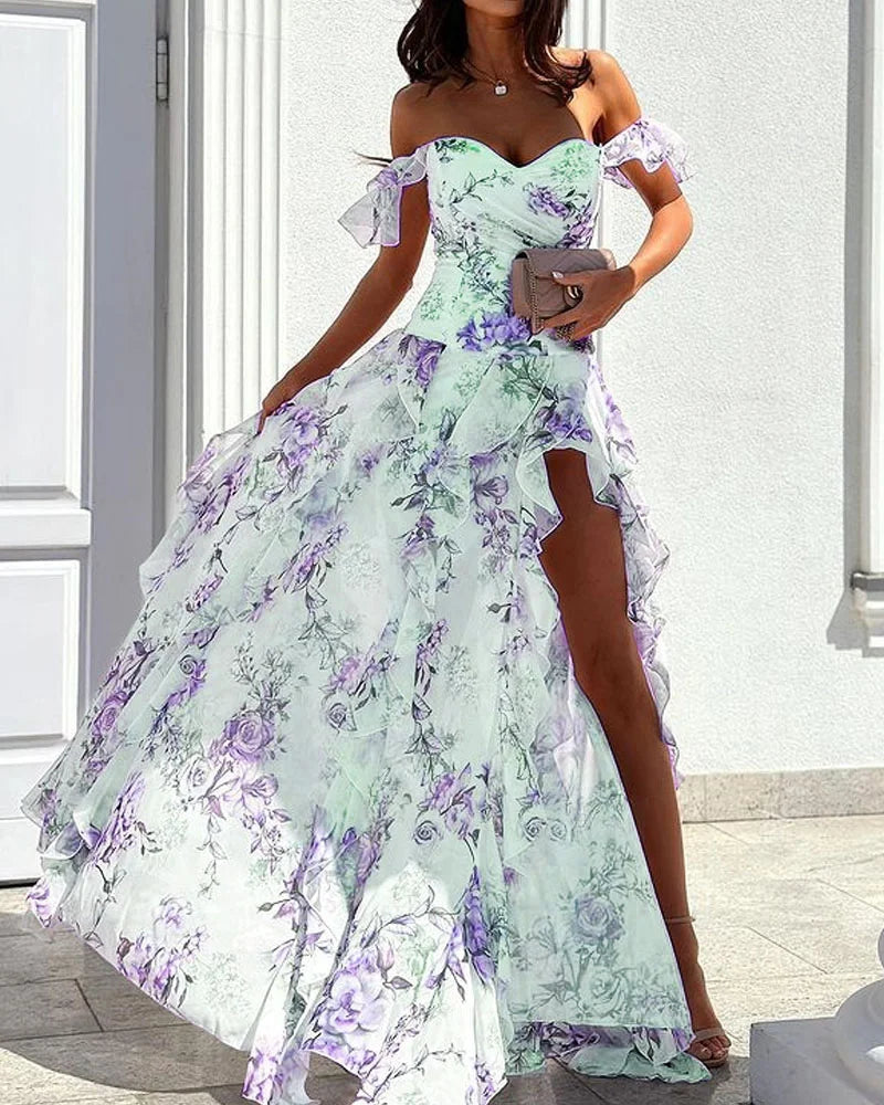 Mirla | Elegant Blommig Klänning-Eva Jonsson
