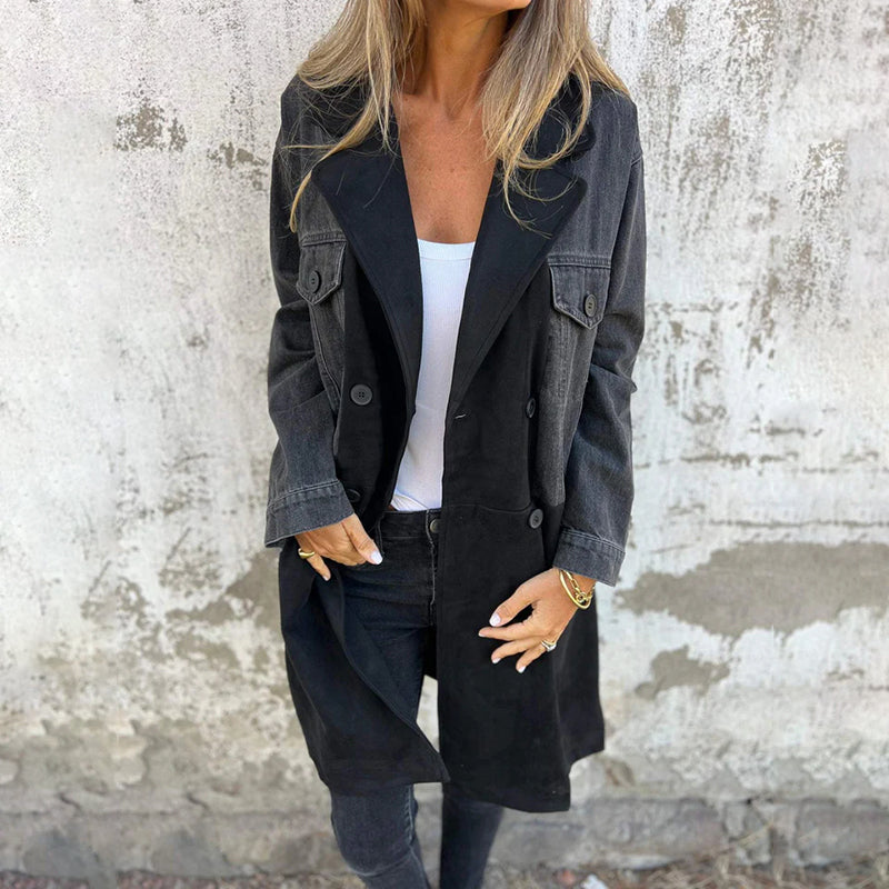 Mirla | Elegant Denim-Trenchcoat-Eva Jonsson