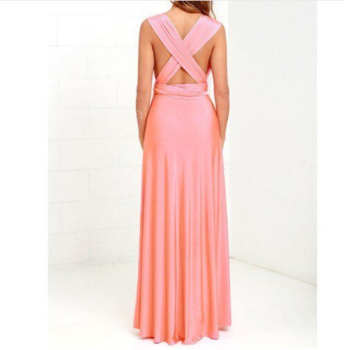 Mirla | Elegant Halter Maxi-klänning Utan Rygg för Kvinnor-Eva Jonsson