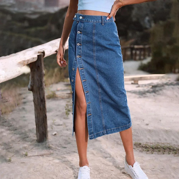 Mirla | Elegant Jeanskjol-Eva Jonsson