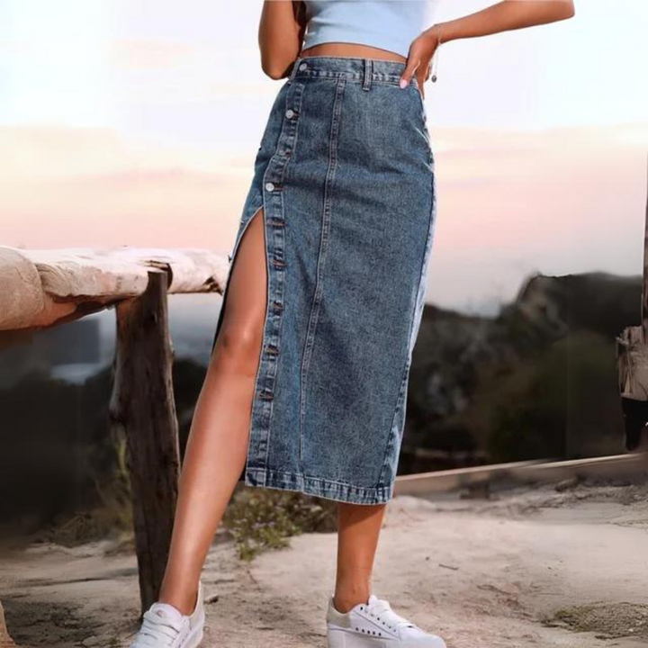 Mirla | Elegant Jeanskjol-Eva Jonsson