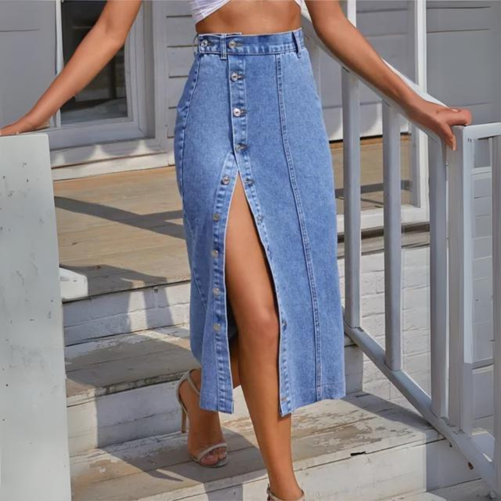 Mirla | Elegant Jeanskjol-Eva Jonsson