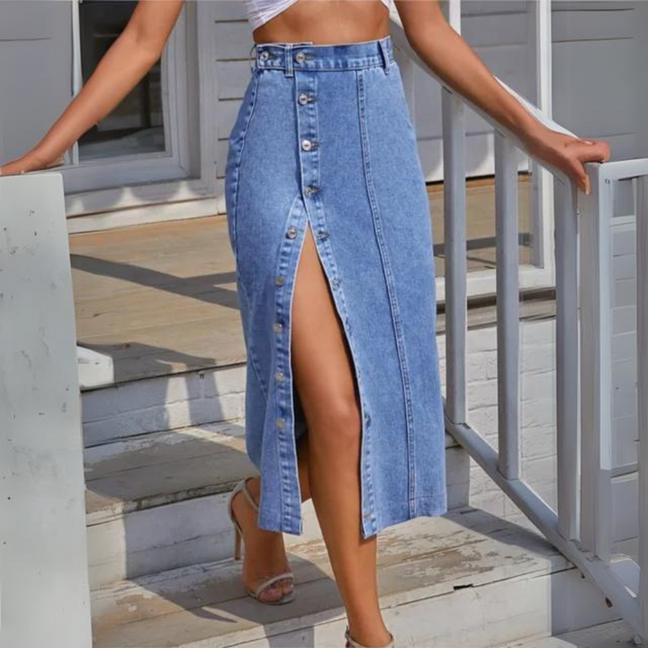 Mirla | Elegant Jeanskjol-Eva Jonsson