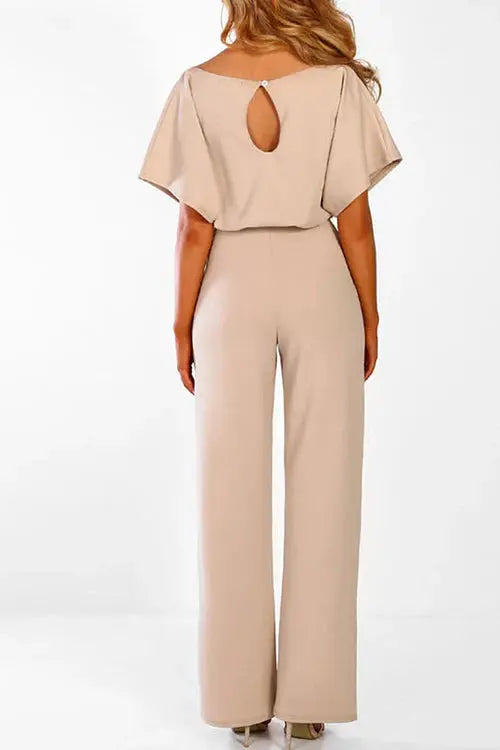 Mirla | Elegant Jumpsuit med Vid Ben och Midjebälte-Eva Jonsson