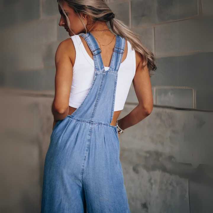 Mirla | Elegant Justerbar Denim-Jumpsuit-Eva Jonsson