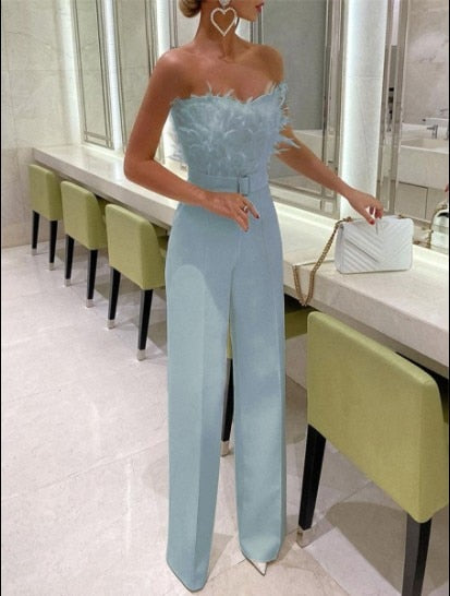 Mirla | Elegant Lång Jumpsuit - Förförisk Festmode-Eva Jonsson