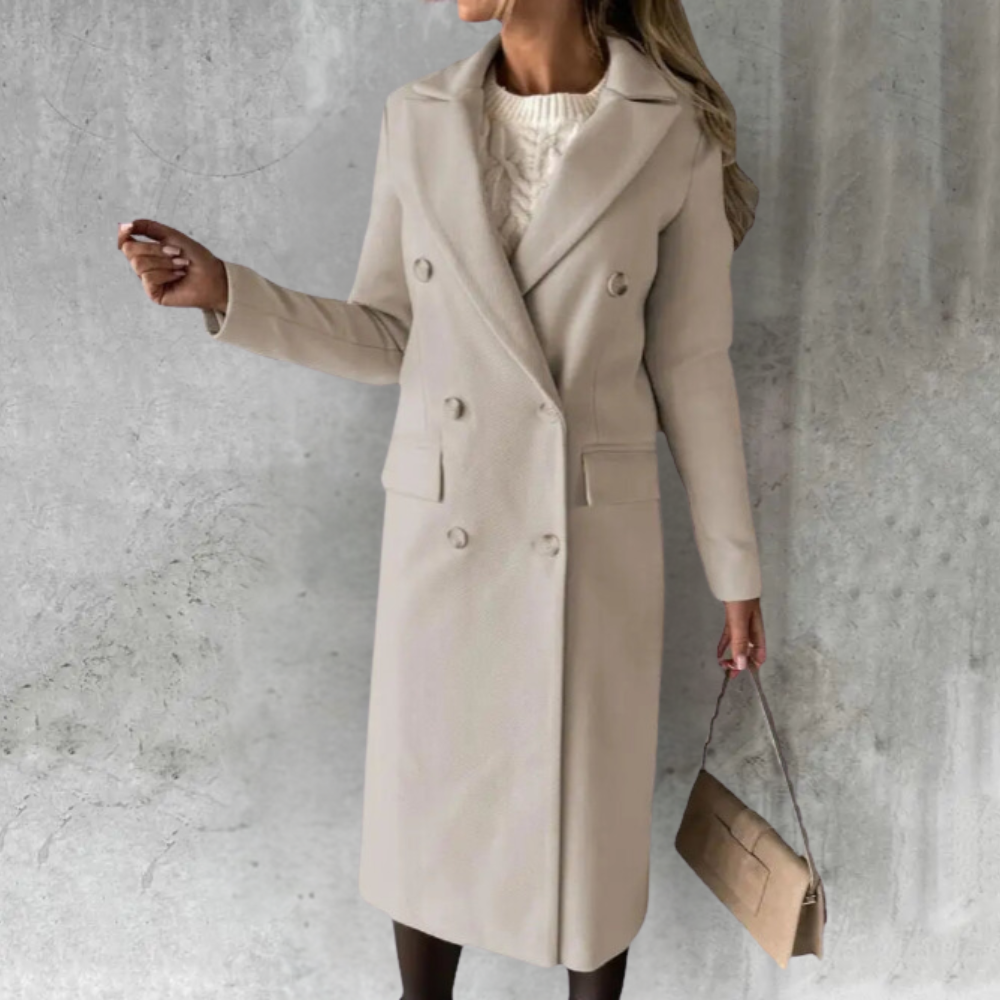 Mirla | Elegant Lång Kappa för Damer-Eva Jonsson