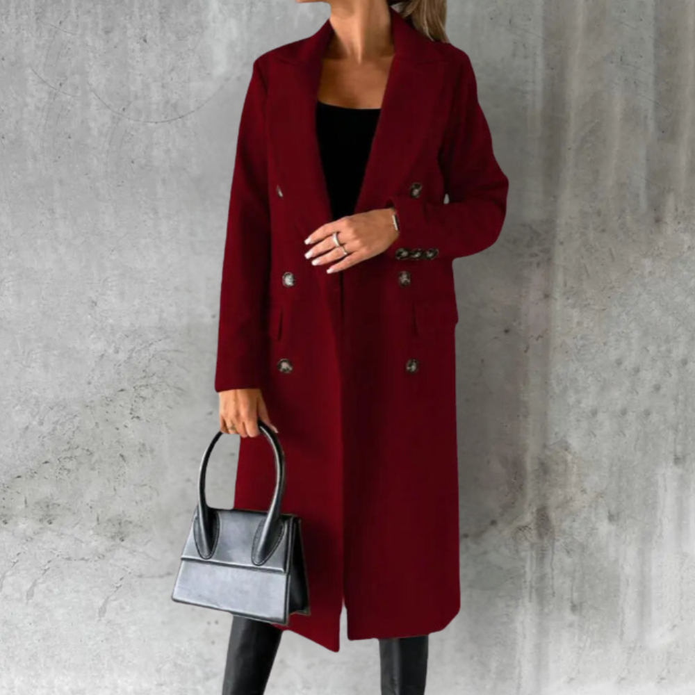 Mirla | Elegant Lång Kappa för Damer-Eva Jonsson