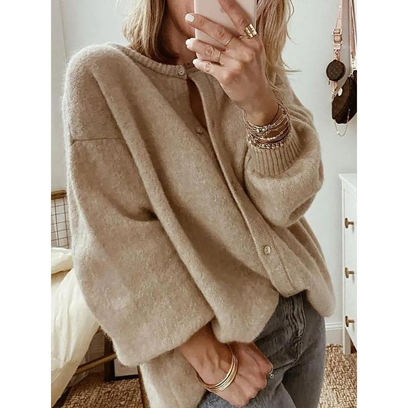 Mirla | Elegant Långärmad Stickad Cardigan-Eva Jonsson