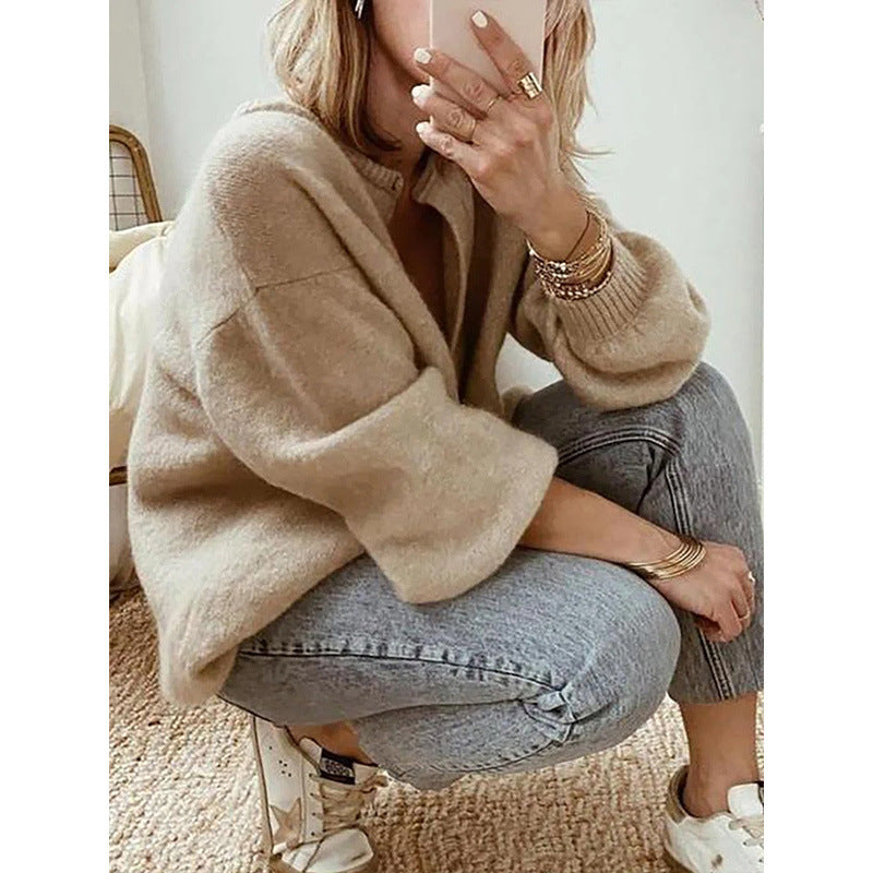 Mirla | Elegant Långärmad Stickad Cardigan-Eva Jonsson