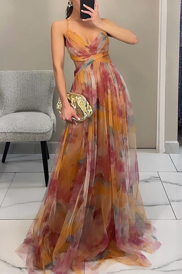 Mirla | Elegant Maxikjol i vackert blommönster-Eva Jonsson