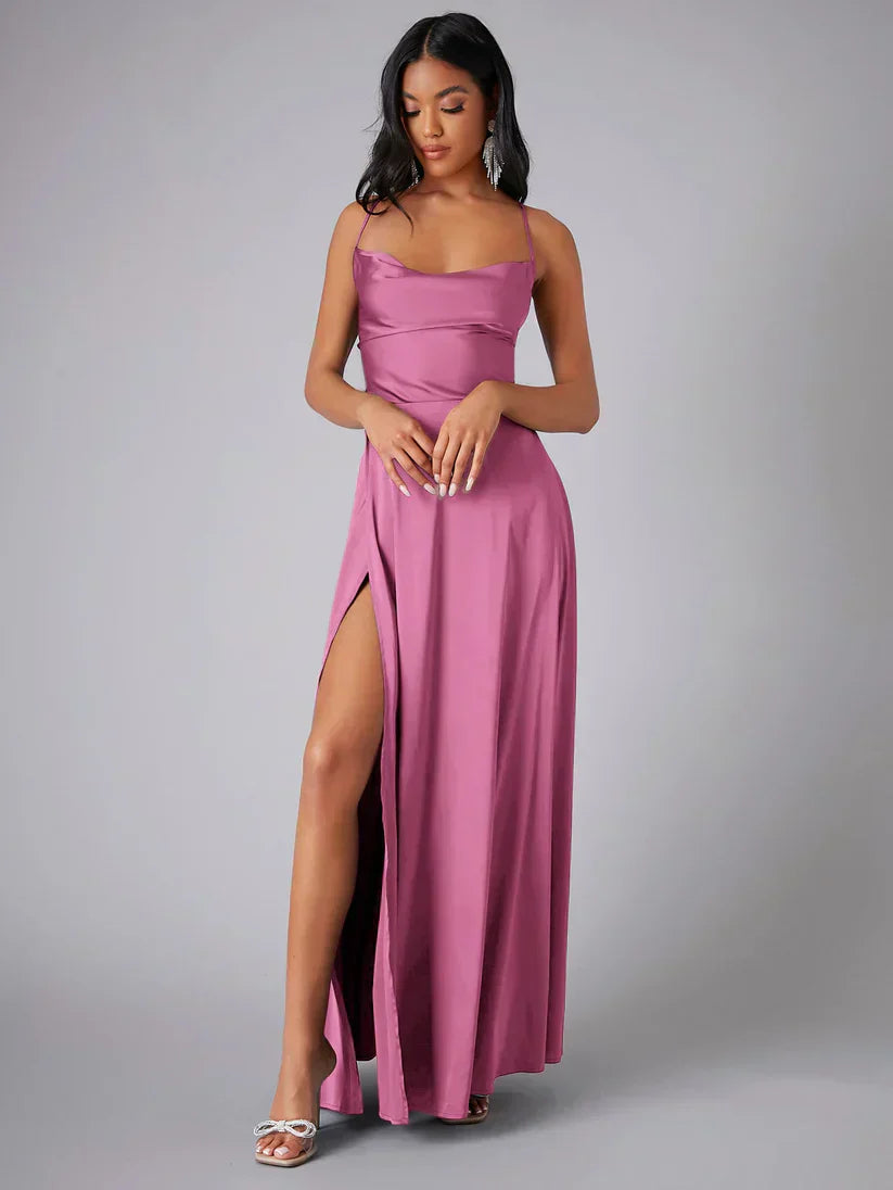 Mirla | Elegant Maxiklänning i Satin-Eva Jonsson