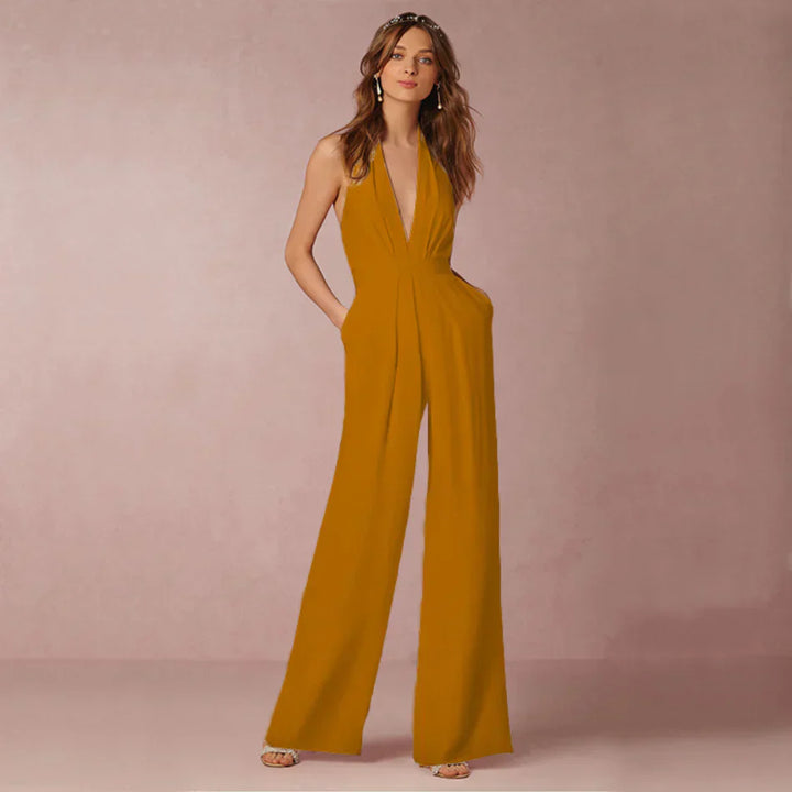 Mirla | Elegant Nackband-Jumpsuit-Eva Jonsson