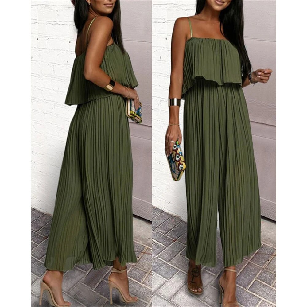 Mirla | Elegant Plisserad Jumpsuit-Eva Jonsson