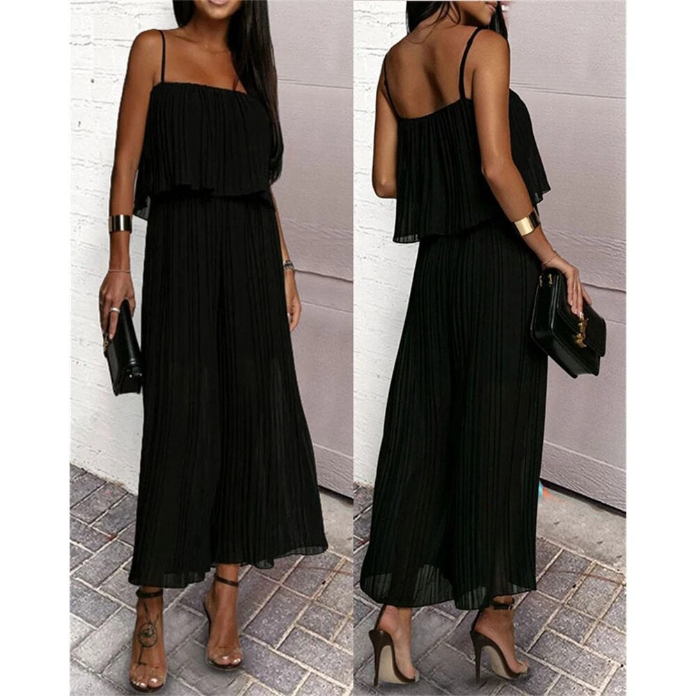 Mirla | Elegant Plisserad Jumpsuit-Eva Jonsson