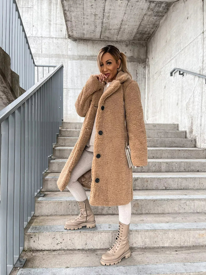 Mirla | Elegant Plysch-Trenchcoat-Eva Jonsson