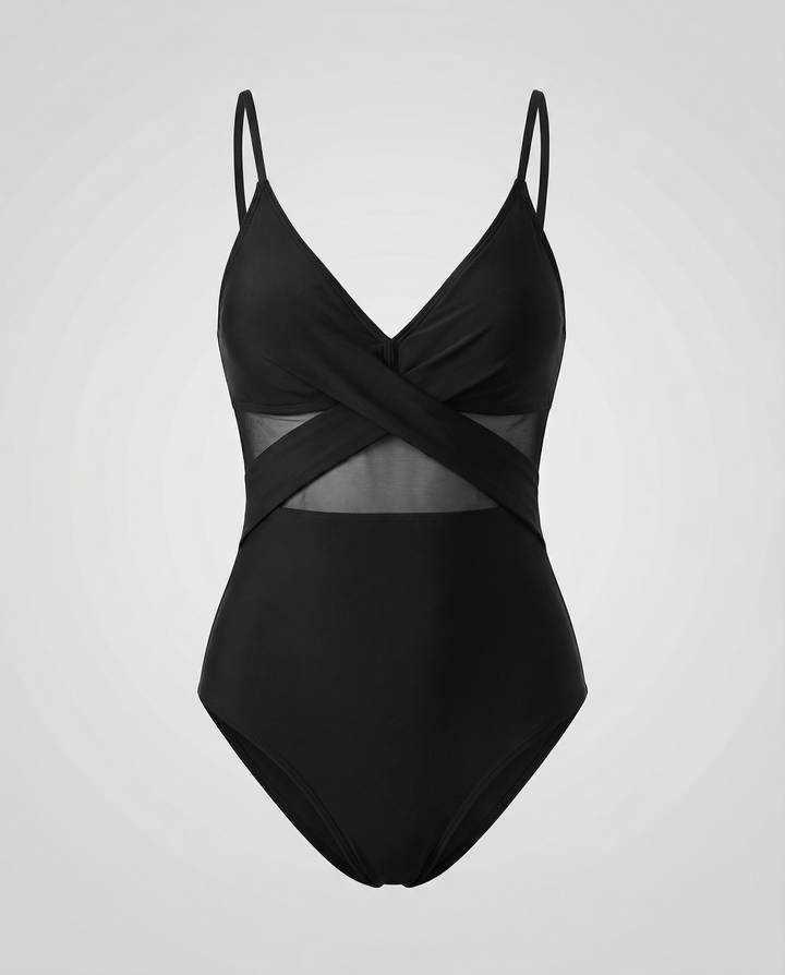 Eva Jonsson – Elegant Push Up-Baddräkt, Svart i ett Stycke för Kvinnor-Eva Jonsson