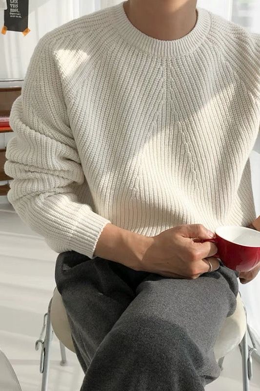 Mirla | Elegant Rippt Tröja för Män-Eva Jonsson