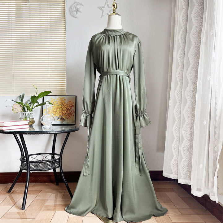 Mirla | Elegant Siden Bandkjol-Eva Jonsson