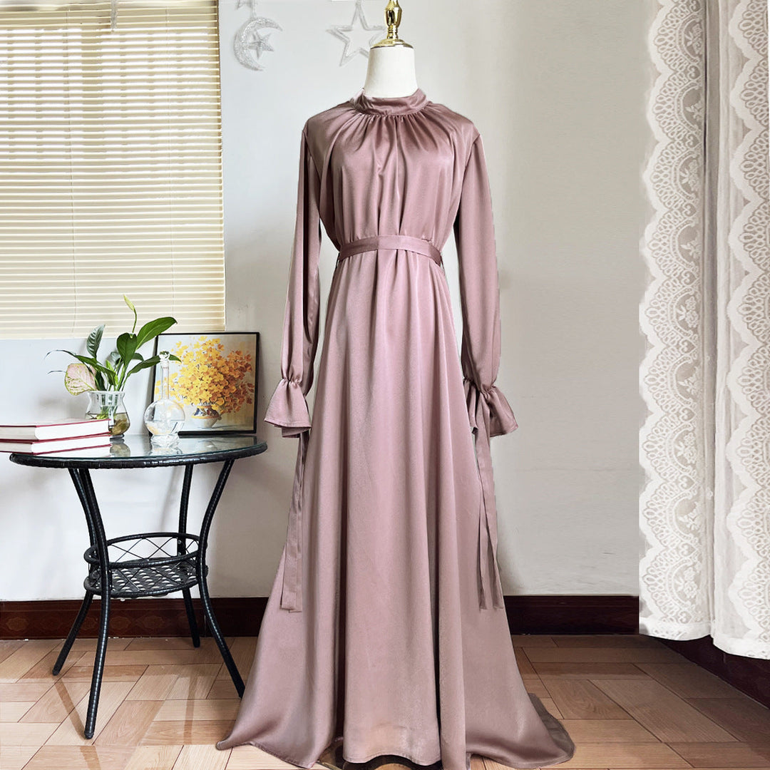 Mirla | Elegant Siden Bandkjol-Eva Jonsson