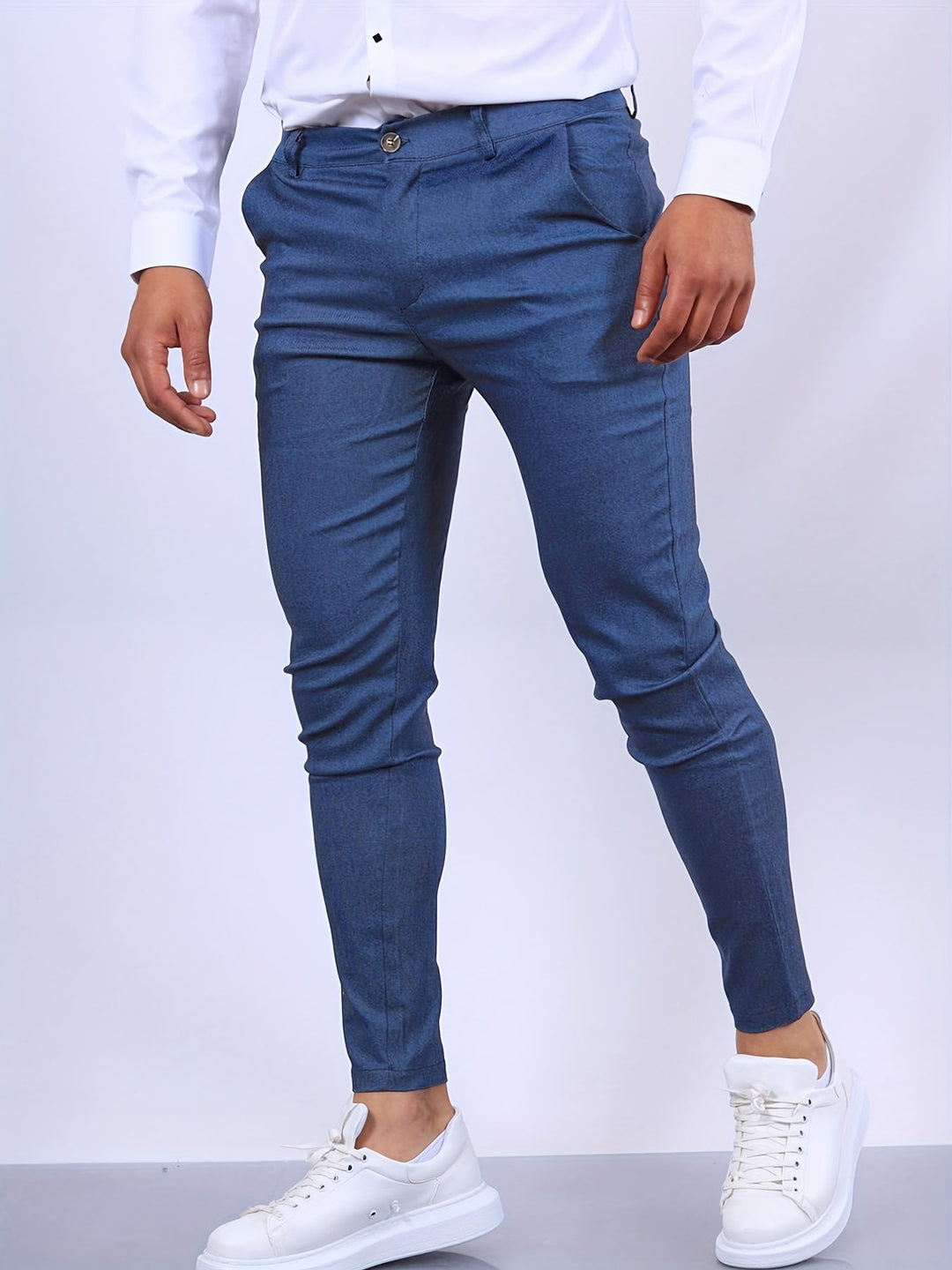 Mirla | Elegant Slim Fit Byxor för män-Eva Jonsson