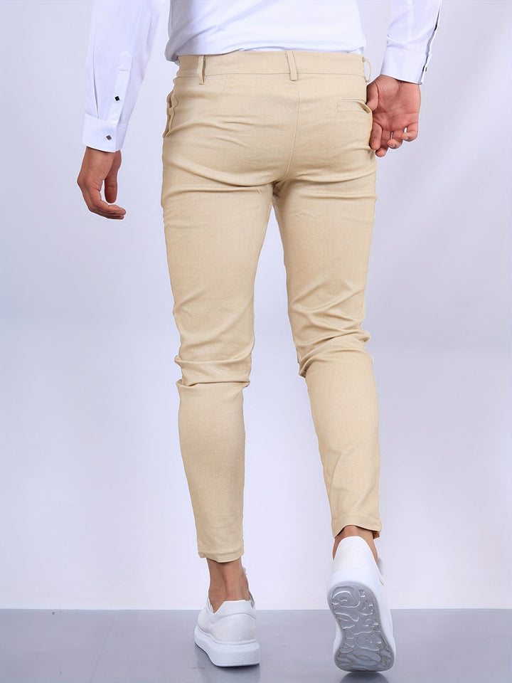 Mirla | Elegant Slim Fit Byxor för män-Eva Jonsson