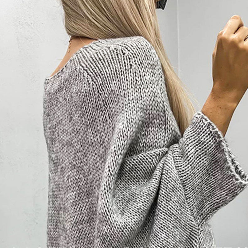 Mirla | Elegant Stickad Tröja-Eva Jonsson