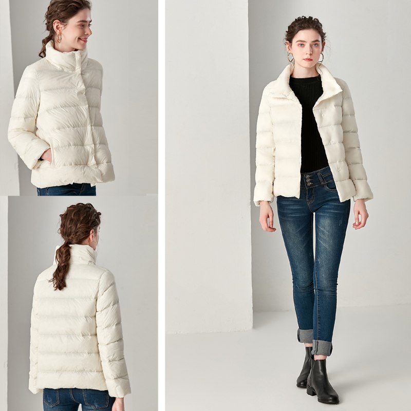 Mirla | Elegant Ultralätt Dunjacka Plus-Eva Jonsson
