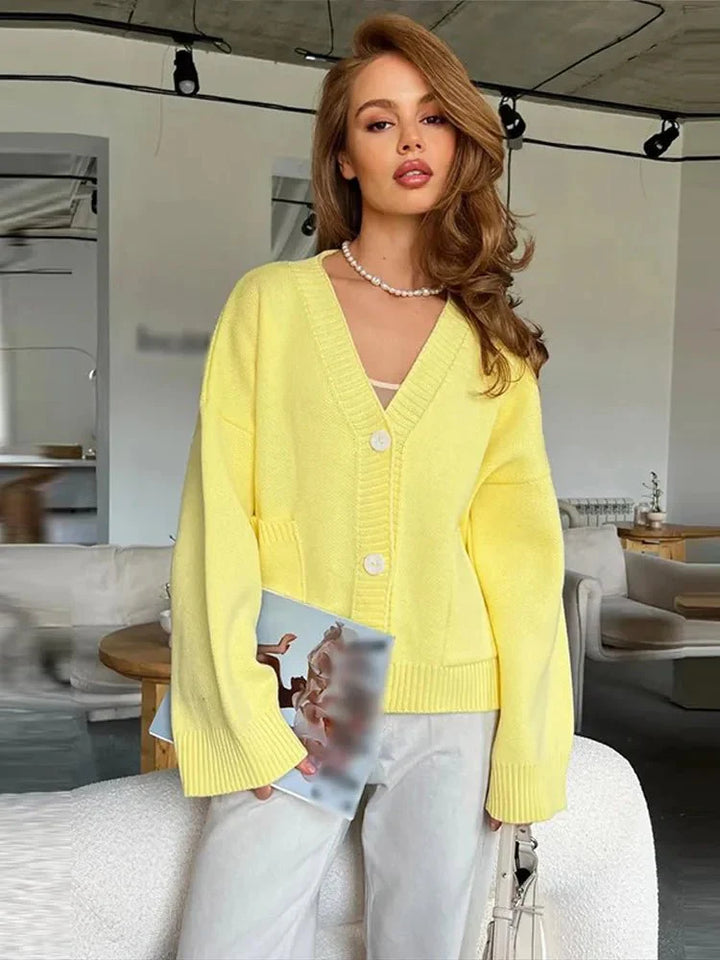 Mirla | Elegant V-Hals Cardigan-Eva Jonsson