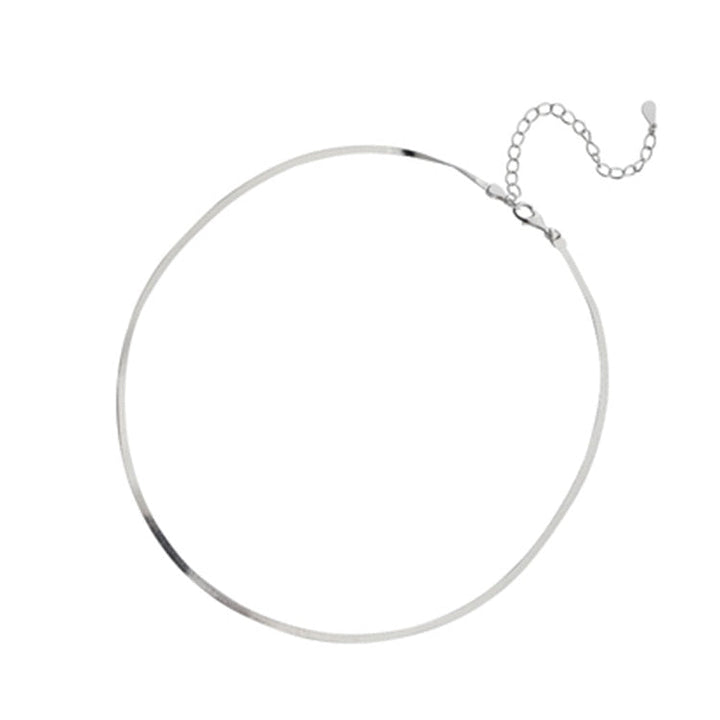 Mirla | Elegant äkta silver ormskelett kedja dam nyckelben kedja halsband-Eva Jonsson