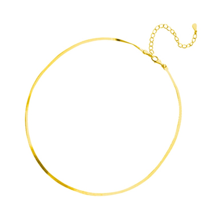 Mirla | Elegant äkta silver ormskelett kedja dam nyckelben kedja halsband-Eva Jonsson
