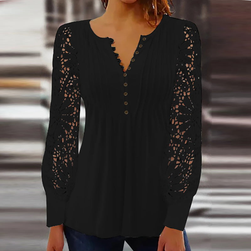 Mirla | Elegant blus med långa ärmar-Eva Jonsson