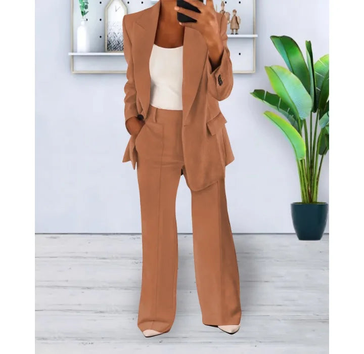 Mirla | Elegant byxdress och jacka set för kvinnor-Eva Jonsson