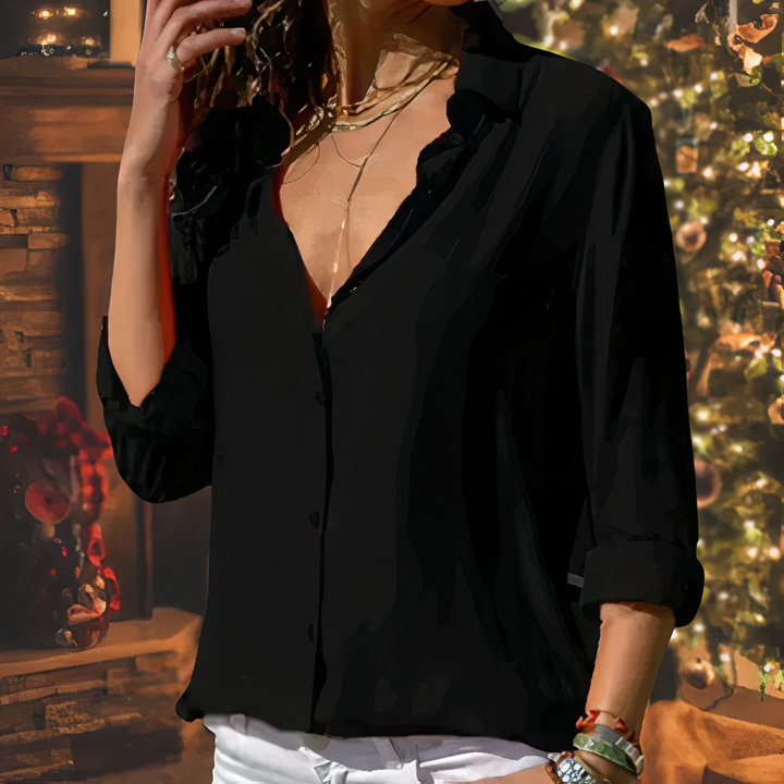 Mirla | Elegant chiffongblus för kvinnor-Eva Jonsson
