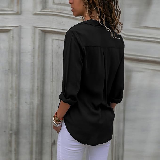 Mirla | Elegant chiffongblus för kvinnor-Eva Jonsson