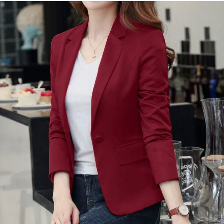 Mirla | Elegant damblazer med långa ärmar Idealisk för arbetet-Eva Jonsson