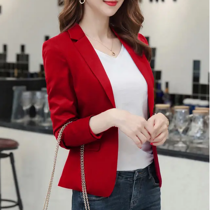 Mirla | Elegant damblazer med långa ärmar Idealisk för arbetet-Eva Jonsson