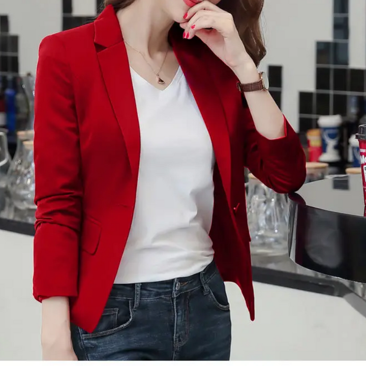 Mirla | Elegant damblazer med långa ärmar Idealisk för arbetet-Eva Jonsson