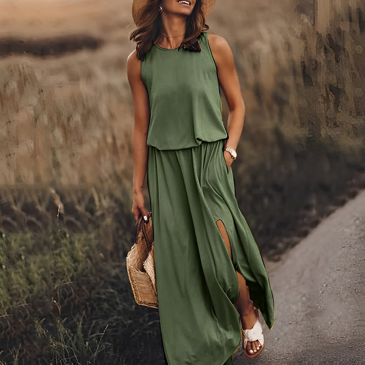 Mirla | Elegant färgspel klänning-Eva Jonsson
