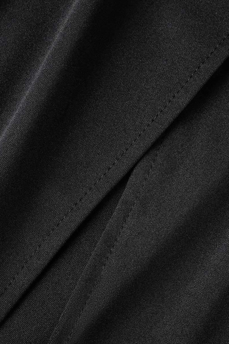 Mirla | Elegant formell enfärgad slits asymmetrisk snedkrage aftonklänning klänningar - 8 färger-Eva Jonsson
