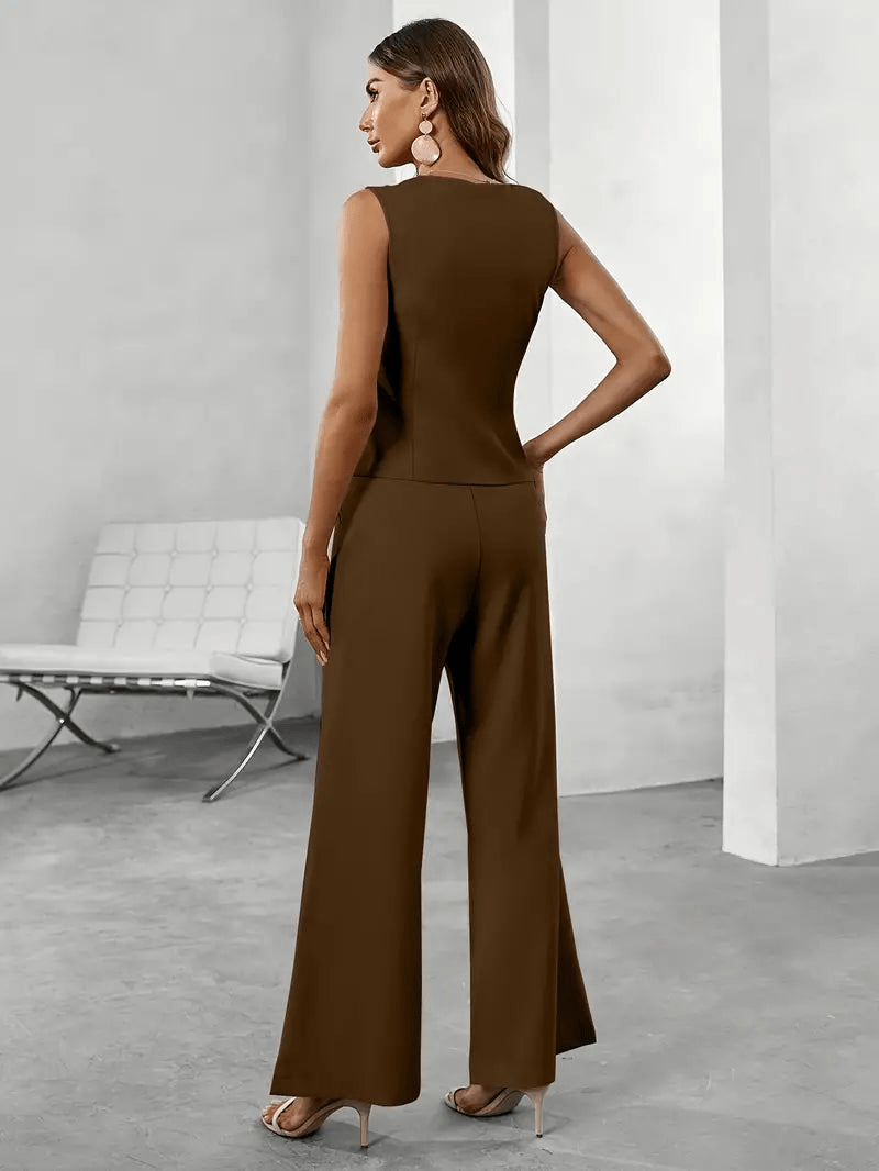 Mirla | Elegant jumpsuit set för alla tillfällen damdräkt-Eva Jonsson