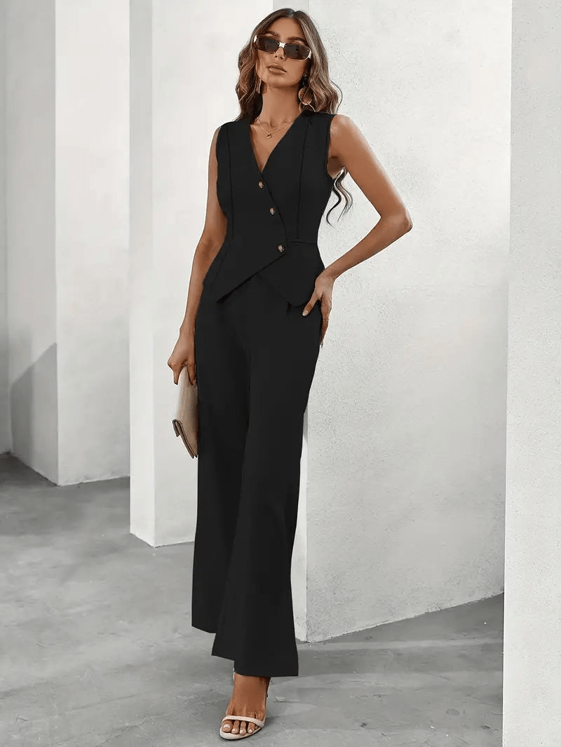 Mirla | Elegant jumpsuit set för alla tillfällen damdräkt-Eva Jonsson
