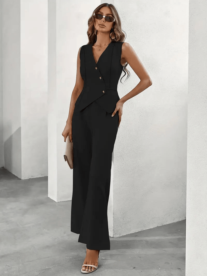 Mirla | Elegant jumpsuit set för alla tillfällen damdräkt-Eva Jonsson
