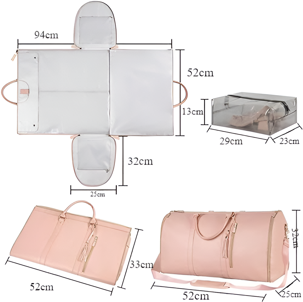 Mirla | Elegant kläders organiser axelväska i vegetabiliskt läder-Eva Jonsson