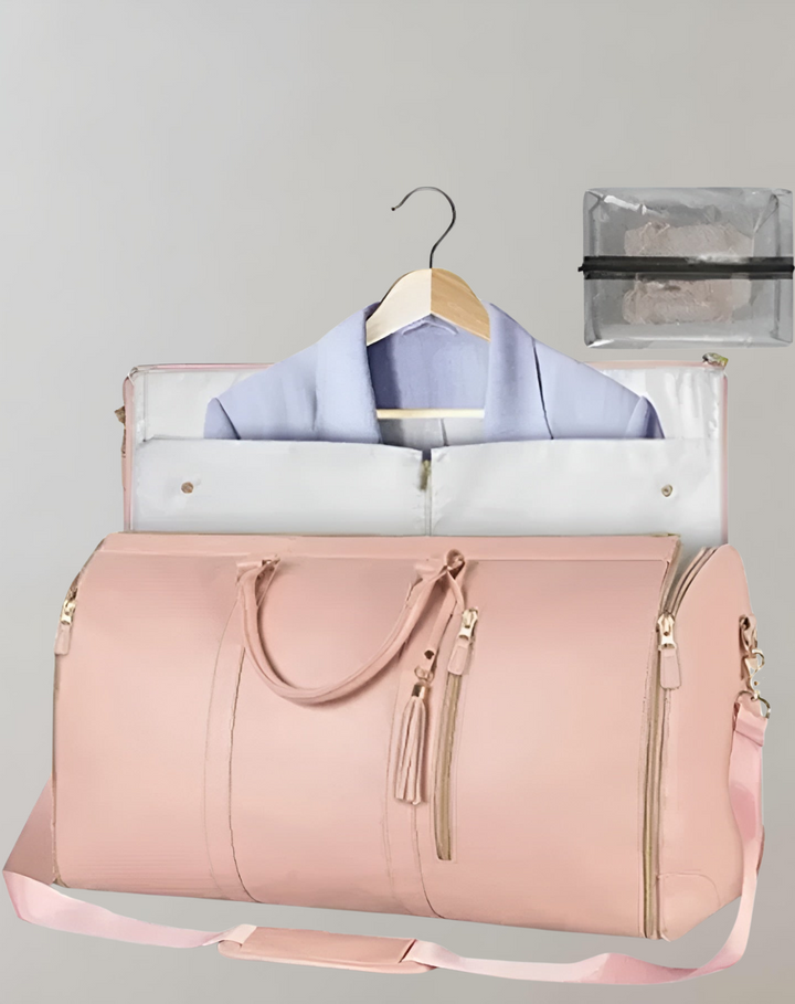 Mirla | Elegant kläders organiser axelväska i vegetabiliskt läder-Eva Jonsson