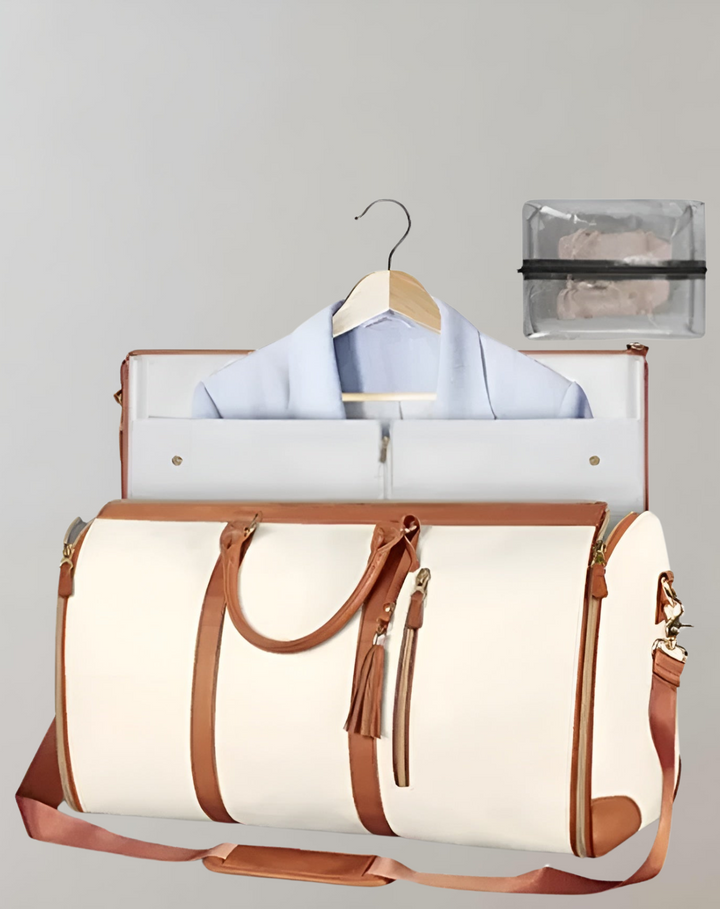 Mirla | Elegant kläders organiser axelväska i vegetabiliskt läder-Eva Jonsson