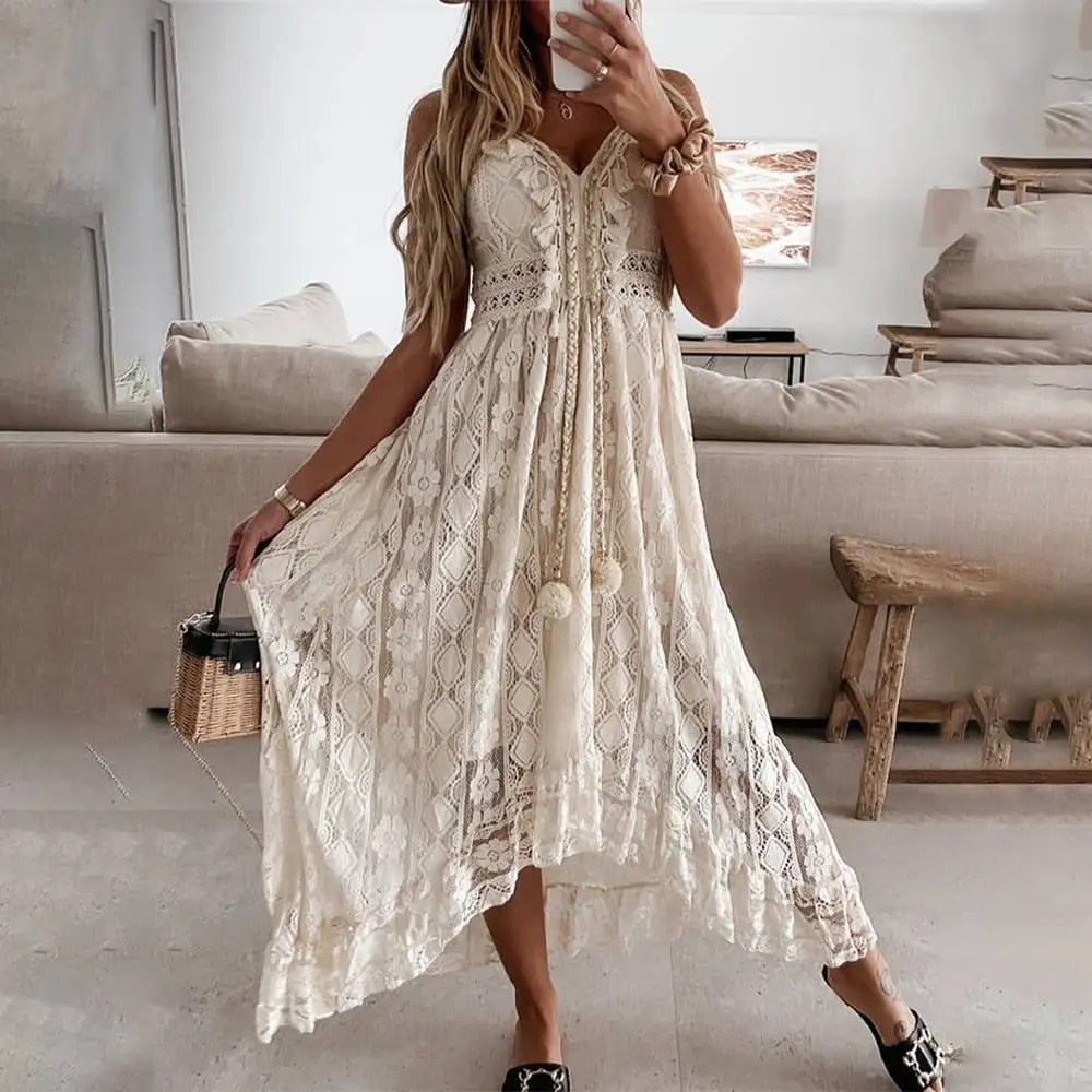 Mirla | Elegant klänning i boho-stil-Eva Jonsson