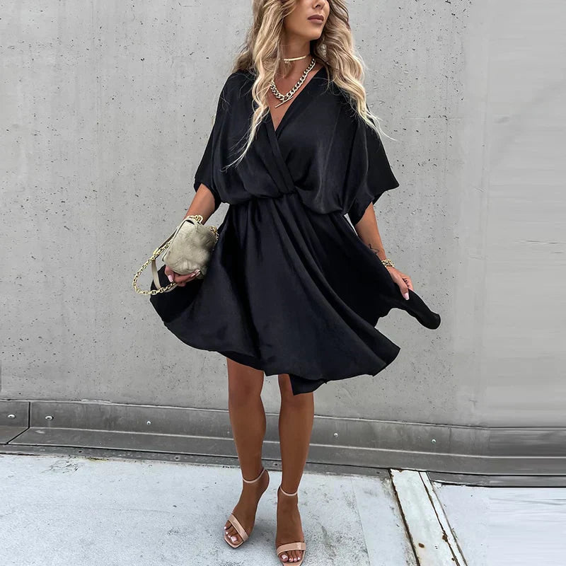 Mirla | Elegant klänning med fina veck-Eva Jonsson
