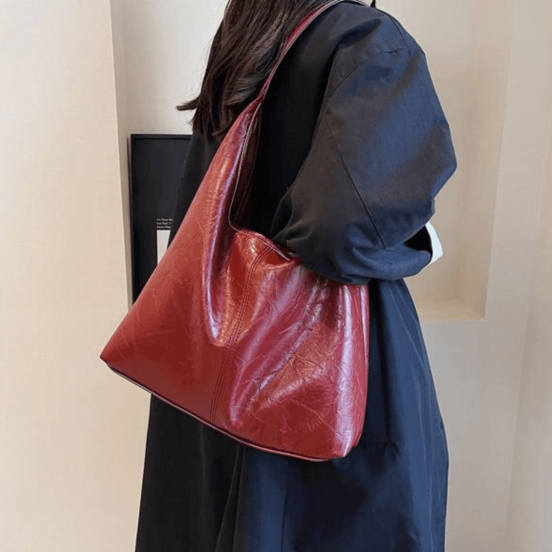 Mirla | Elegant läderaxelväska för kvinnor-Eva Jonsson